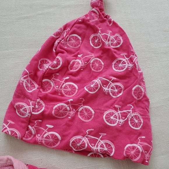 Kickee Pants Flamingo sleeper and bicycle hat - Picture 3 of 9